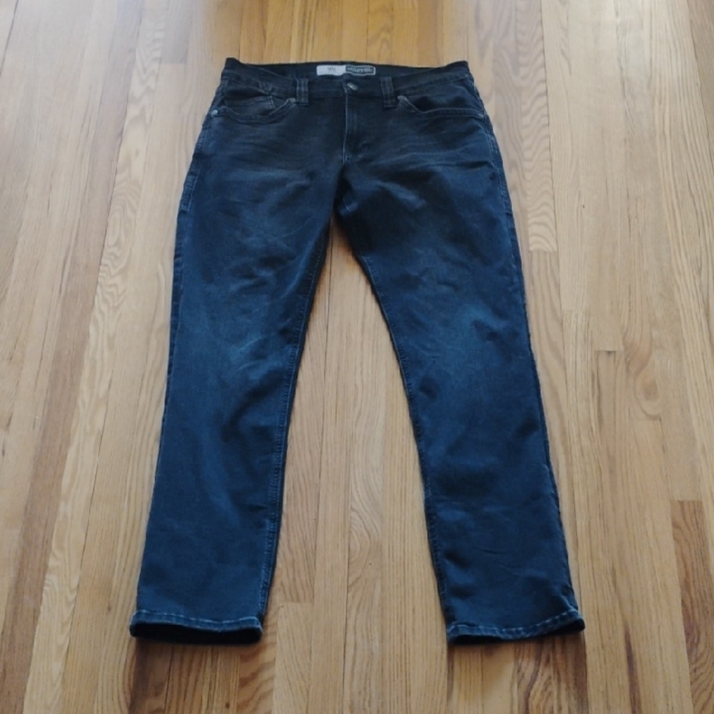Rock & Republic Black Slim Straight Jeans - Mens